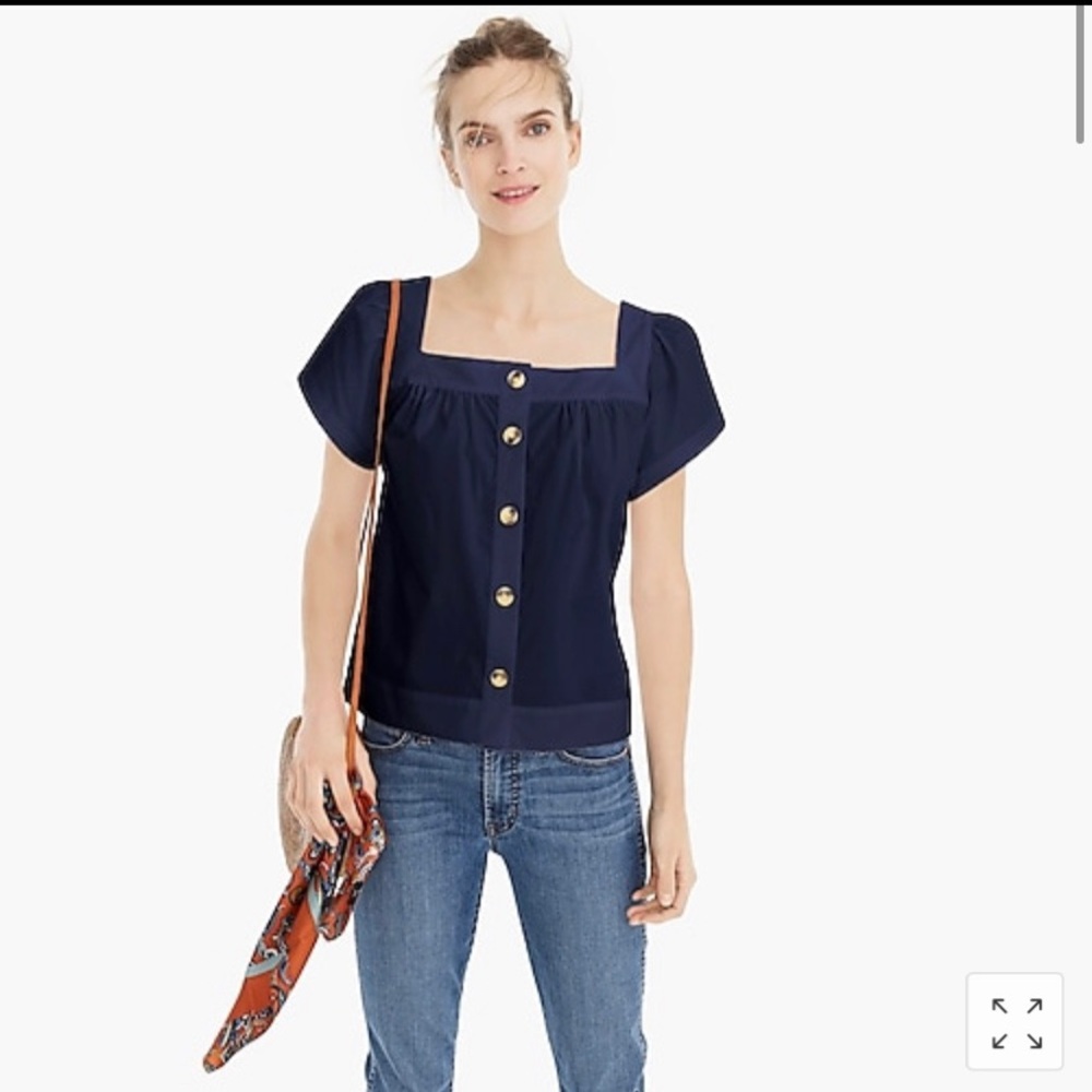 J. Crew Point Sur Button-Front Top NWT! 🎉